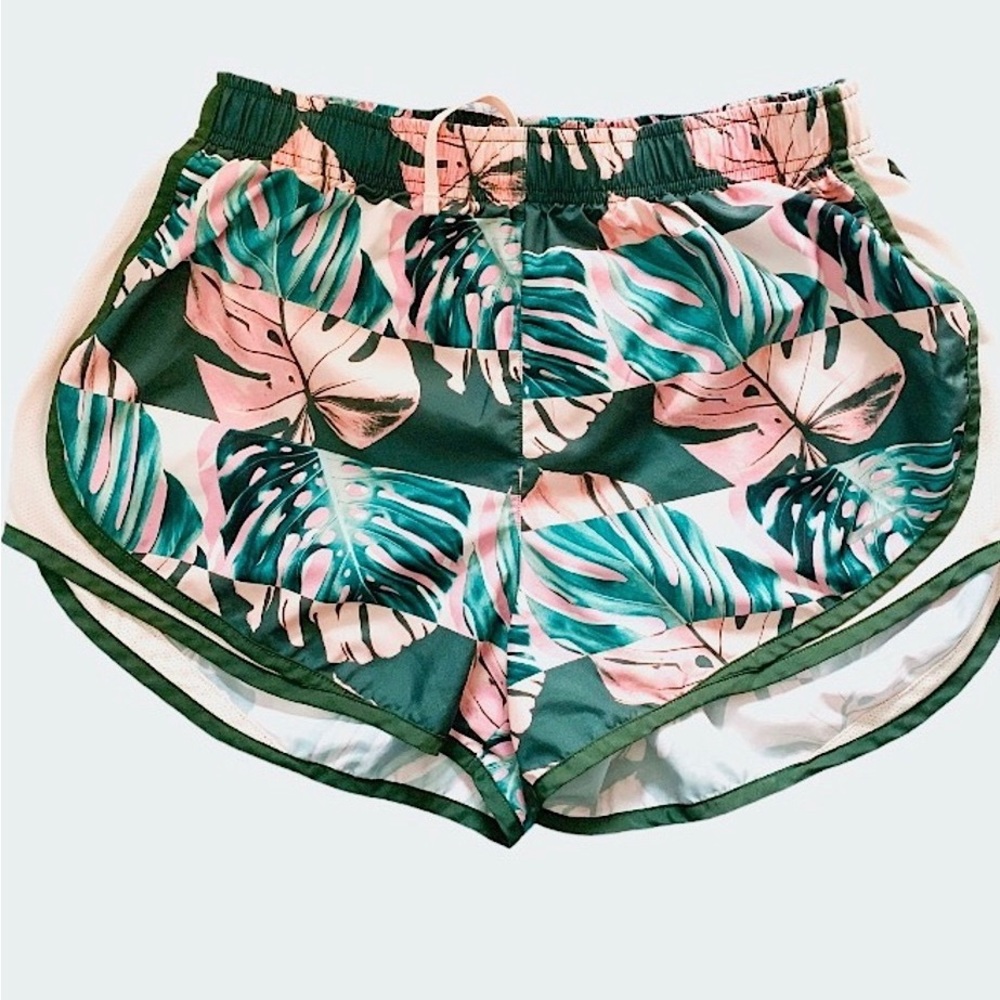 Nike tropical floral athletic shorts